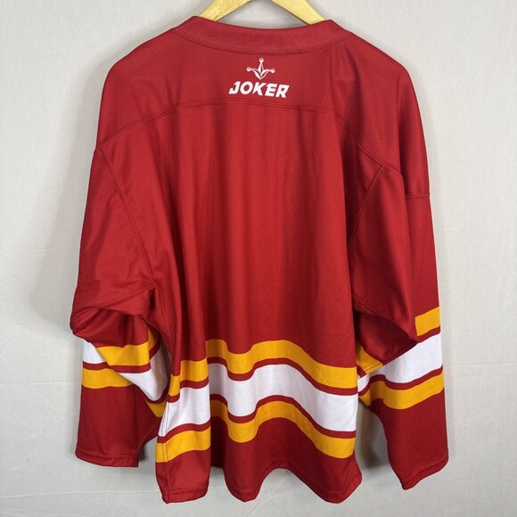 Calgary Canucks AJHL Hockey Jersey Men’s M Red Embroidered Alberta Juniors - Picture 5 of 5